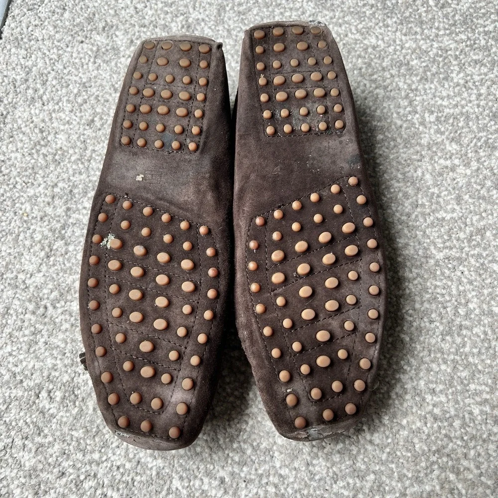 Tommy Hilfiger Womens Suede Moc Penny Loafer Boat Shoe Sz 8.5‎ Brown